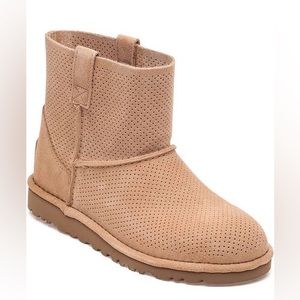 UGG Classic Tawny Unlined Mini Perforated Boots